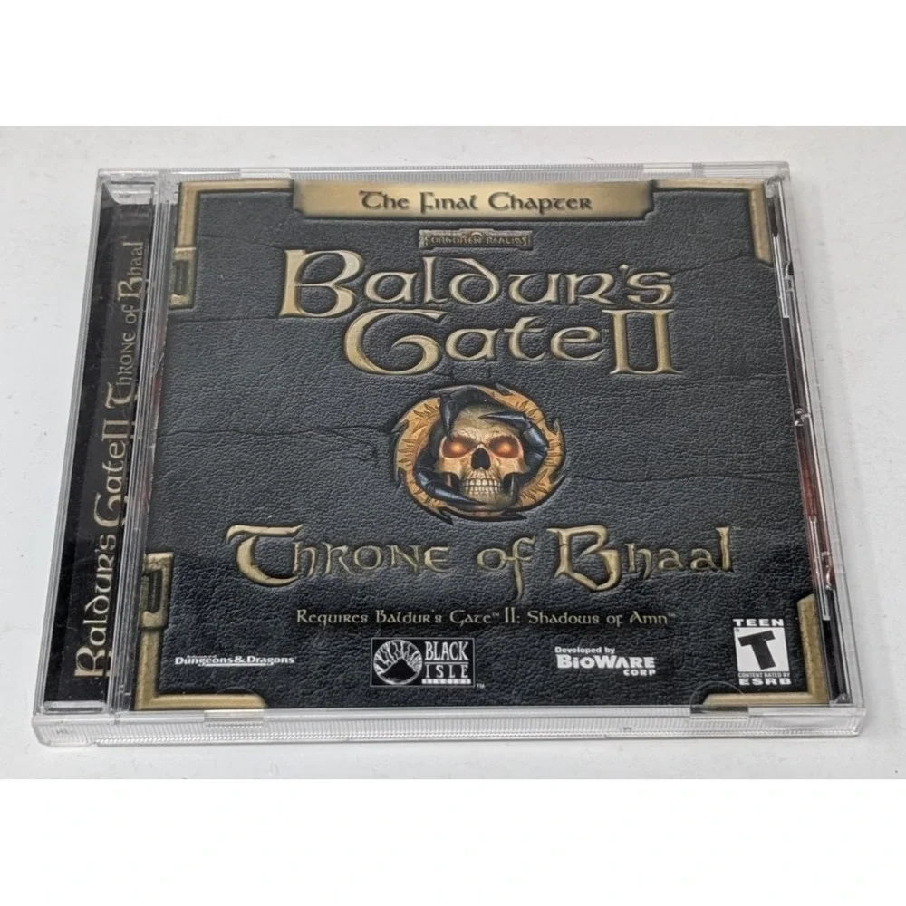 Baldur's Gate II Throne of Bhaal‎ PC CD-ROM Jewel Case 2000 VTG